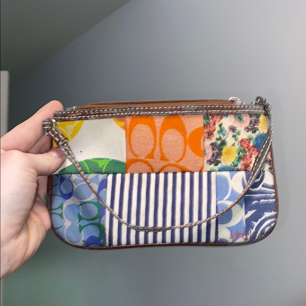 Coach - Colorful Patchwork Wristlet - image 4